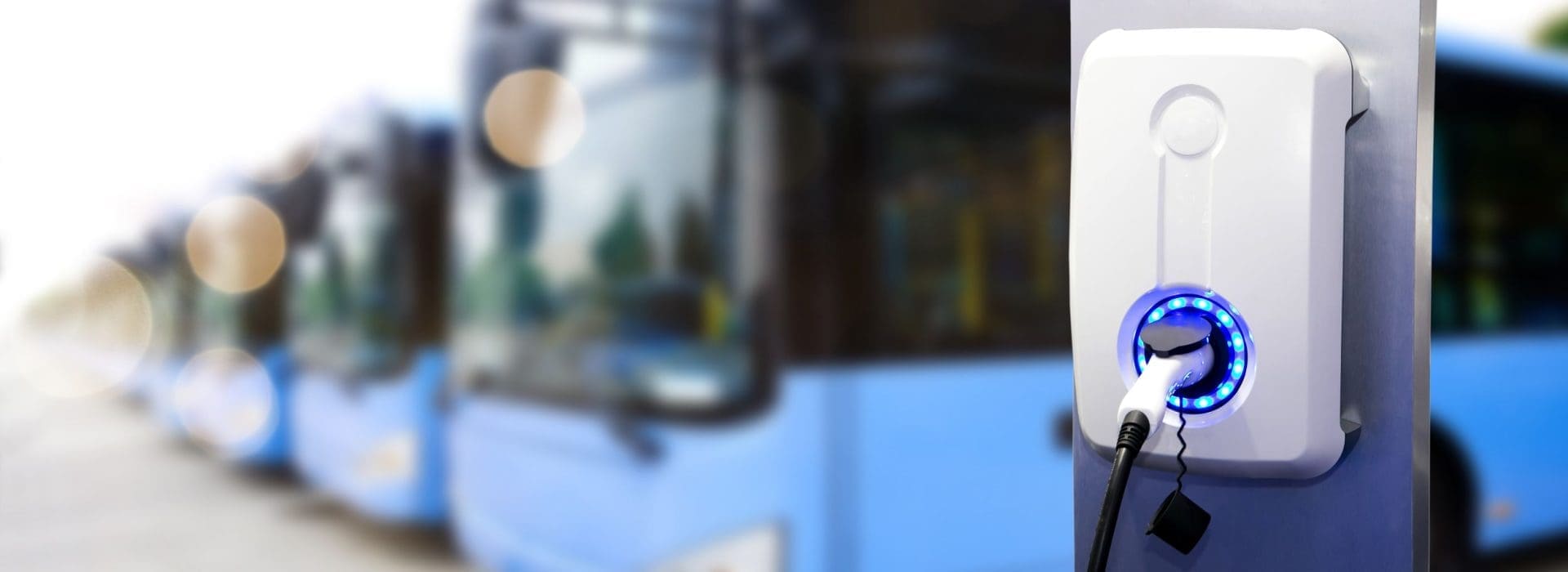 Electric charging unit with buses